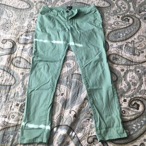 mint color jeans